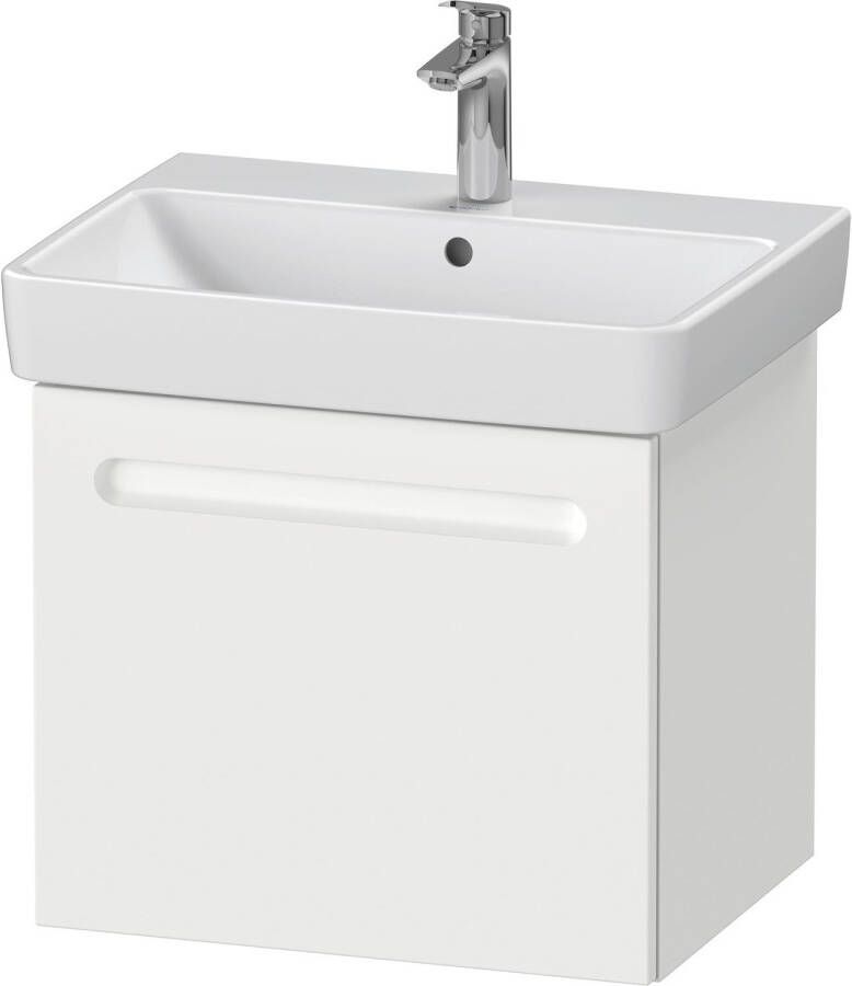 Duravit No.1 wastafelonderkast hangend met 1 lade en sifonuitsparing 54 x 42 6 x 47 8 cm wit mat