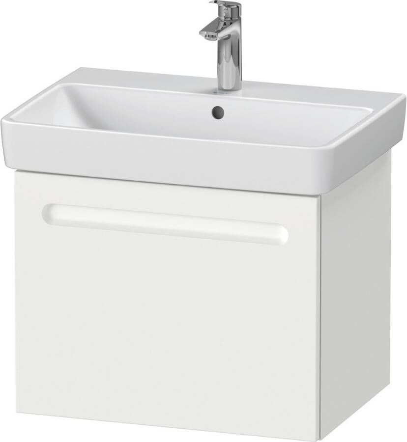Duravit Wastafelkast No.1 Met. 1 Lade 59x42.6x47.8 cm Met Geïntegreerde greep Mat Wit