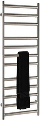EH Design Radiator Athena Met Digitale Thermosstaat 50x80 cm Geborsteld RVS Chroom - Foto 1