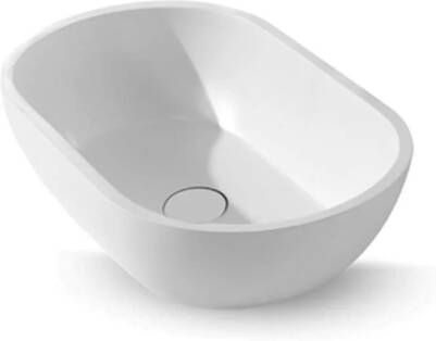 EH Design Wastafel Caorle Solid Surface 560x320x150 mm Mat Wit