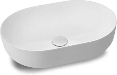 EH Design Wastafel Sacile Thin Edge 500x350x135 mm Solid Surface Mat Wit