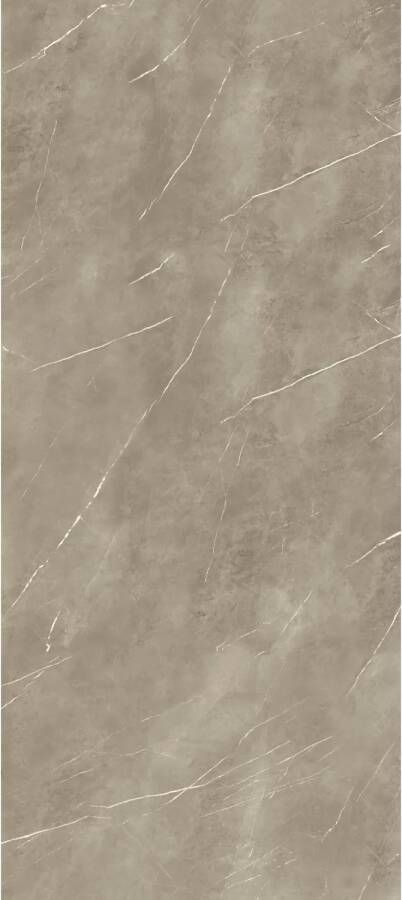 Energieker Vloer- en Wandtegel Pietragrey Marmerlook 120x270 cm Mat Taupe