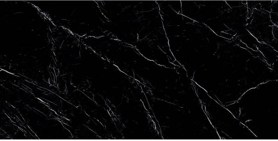 Energieker Vloertegel Ekxtreme Naturale Marquina Black Mat Zwart 30x60 cm