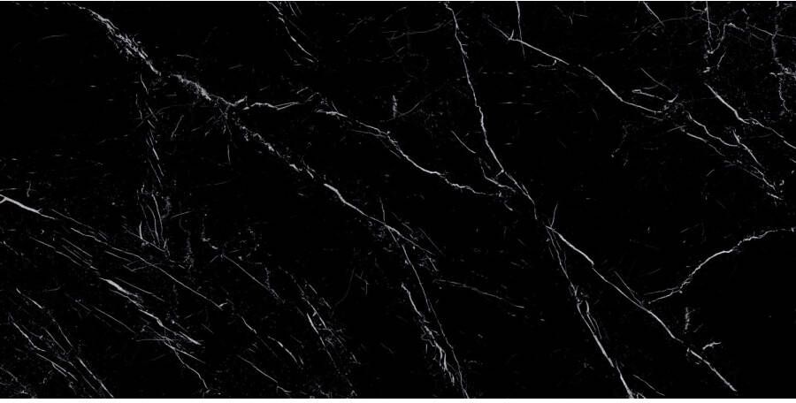 Energieker XL Vloertegel Ekxtreme Naturale Marquina Black Mat Zwart 120x270 cm