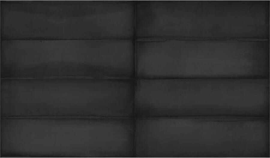 Estudio Wandtegel Ghent Dark Charcoal Glossy 6.9x24 cm