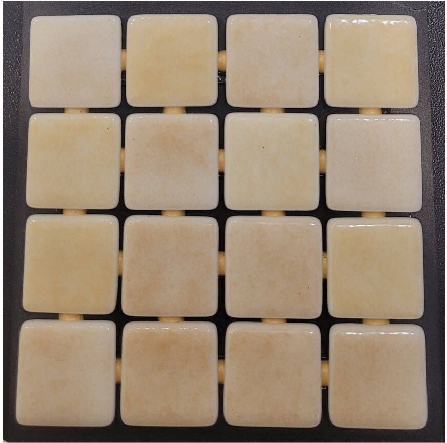 Ezarri Mozaïek MIX Collection 2.5x2.5 cm Glossy Beige Sand