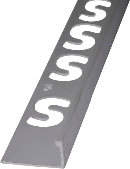 Faktum Tegelprofiel Recht Aluminium Zilver Mat 10 mm 250 cm