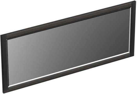 Forzalaqua Gela 2.0 spiegel 120x50cm Rechthoek zonder verlichting met frame Massief Eiken Black oiled 8070150