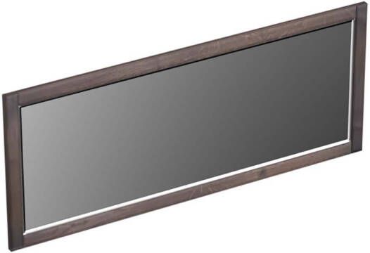Forzalaqua Gela 2.0 spiegel 120x50cm Rechthoek zonder verlichting met frame Massief Eiken Charcoal 8072155