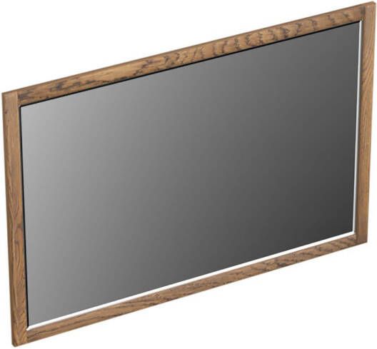 Forzalaqua Gela 2.0 spiegel 120x80cm Rechthoek zonder verlichting met frame Massief Eiken Castle Brown 8070755