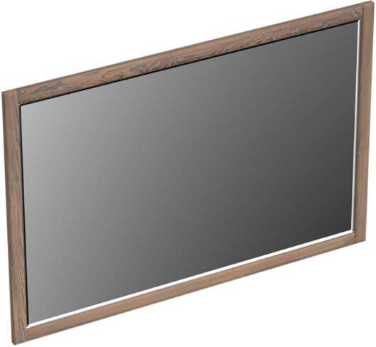 Forzalaqua Gela 2.0 spiegel 120x80cm Rechthoek zonder verlichting met frame Massief Eiken Havanna 8071325
