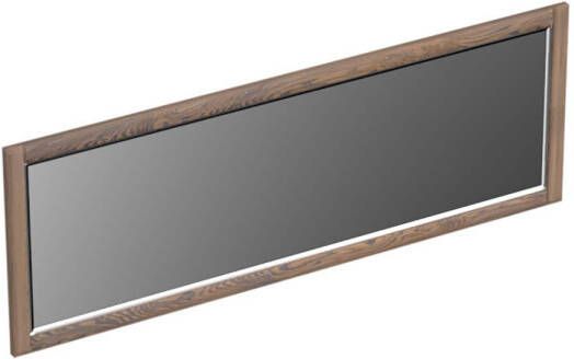 Forzalaqua Gela 2.0 spiegel 140x50cm Rechthoek zonder verlichting met frame Massief Eiken Havanna 8071305