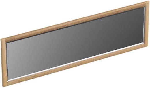 Forzalaqua Gela 2.0 spiegel 160x50cm Rechthoek zonder verlichting met frame Massief Eiken Smoke 8071880