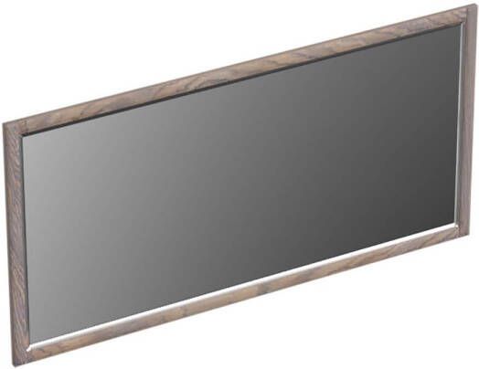 Forzalaqua Gela 2.0 spiegel 160x80cm Rechthoek zonder verlichting met frame Massief Eiken Silver Grey 8071620