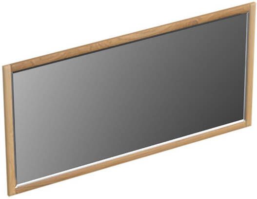 Forzalaqua Gela 2.0 spiegel 160x80cm Rechthoek zonder verlichting met frame Massief Eiken Smoke 8071905