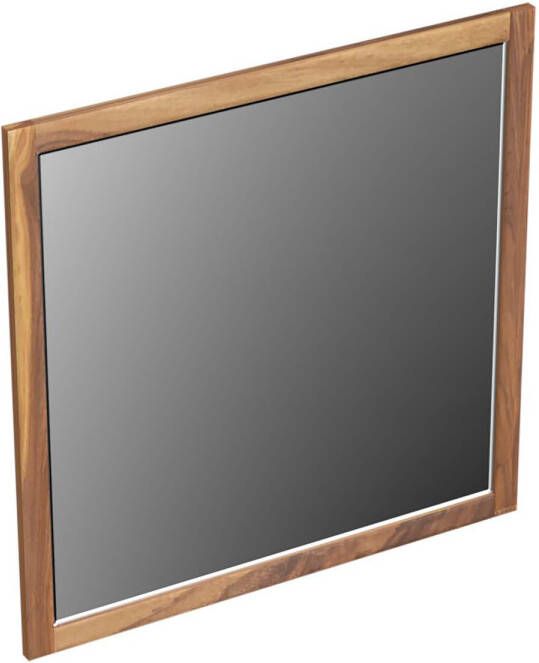 Forzalaqua Gela 2.0 spiegel 80x80cm Vierkant zonder verlichting met frame Massief Eiken Pure Walnut 8070460