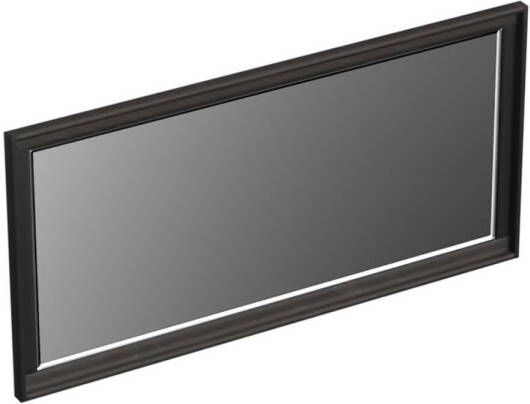 Forzalaqua Reno 2.0 spiegel 100x50cm Rechthoek zonder verlichting met frame Massief Eiken Black oiled 8070285
