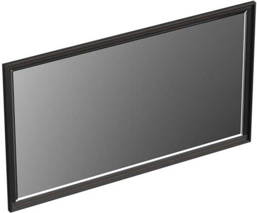 Forzalaqua Reno 2.0 spiegel 140x80cm Rechthoek zonder verlichting met frame Massief Eiken Black oiled 8070335