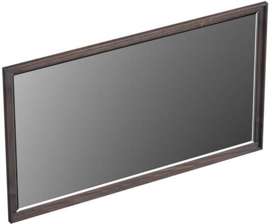 Forzalaqua Reno 2.0 spiegel 140x80cm Rechthoek zonder verlichting met frame Massief Eiken Charcoal 8072340