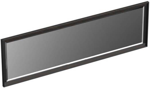 Forzalaqua Reno 2.0 spiegel 160x50cm Rechthoek zonder verlichting met frame Massief Eiken Black oiled 8070300