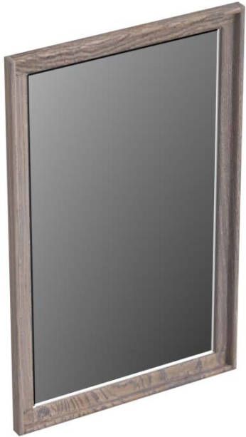 Forzalaqua Reno 2.0 spiegel 50x80cm Rechthoek zonder verlichting met frame Massief Eiken Silver Grey 8071745