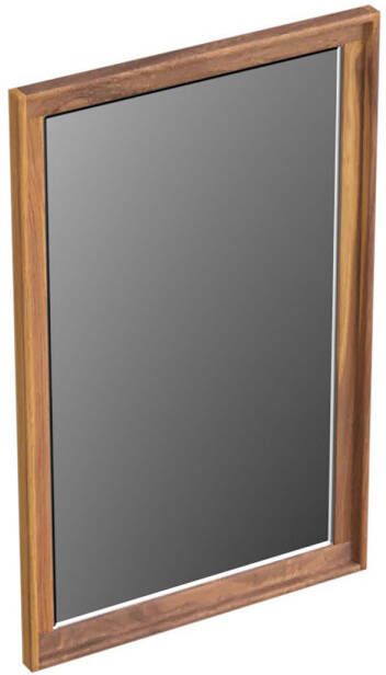 Forzalaqua Reno 2.0 spiegel 50x80cm Rechthoek zonder verlichting met frame Massief Eiken Pure Walnut 8070605