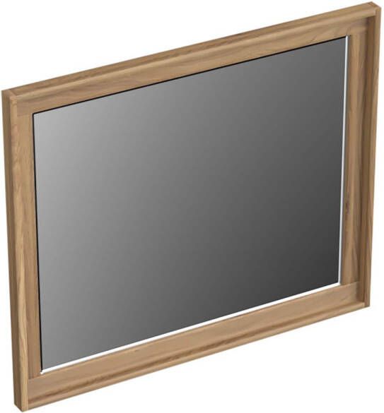 Forzalaqua Reno 2.0 spiegel 59.5x50cm Rechthoek zonder verlichting met frame Massief Eiken Oyster 8071140