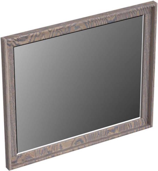 Forzalaqua Reno 2.0 spiegel 59.5x50cm Rechthoek zonder verlichting met frame Massief Eiken Silver Grey 8071710