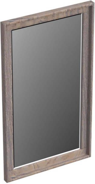 Forzalaqua Reno 2.0 spiegel 40x70cm Rechthoek zonder verlichting met frame Massief Eiken Silver Grey 8071780