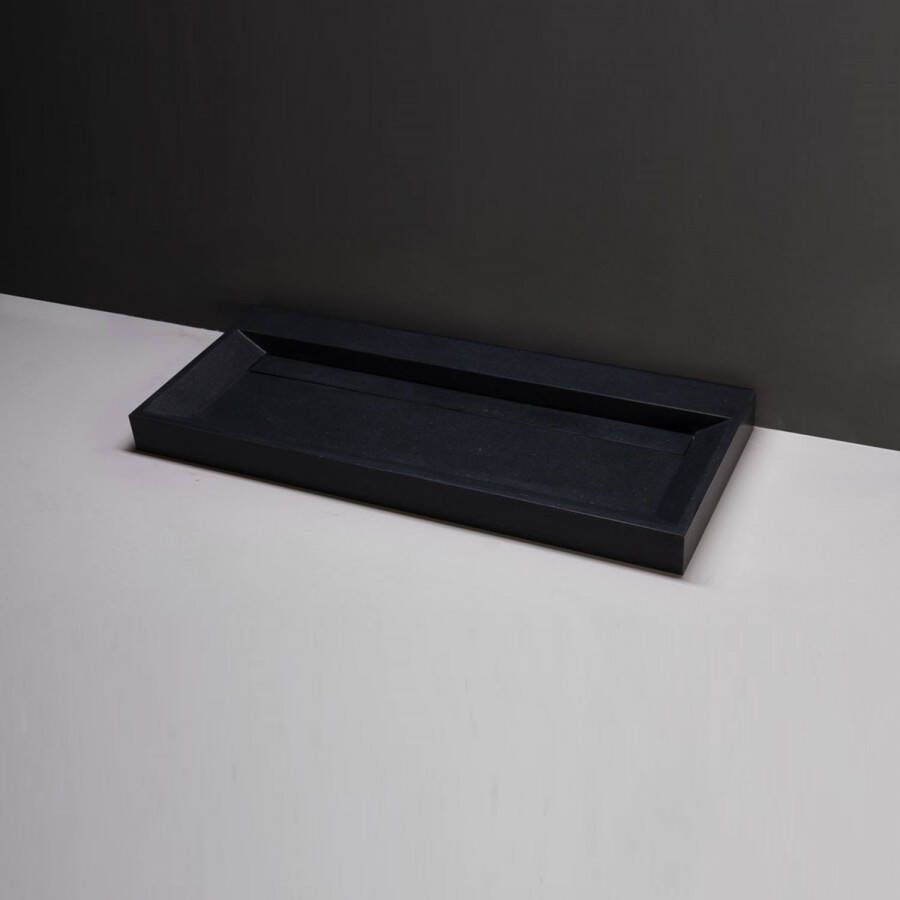 Forzalaqua Wastafel Bellezza Graniet Gezoet 2 Kraangaten 120 5x51 5x9 cm