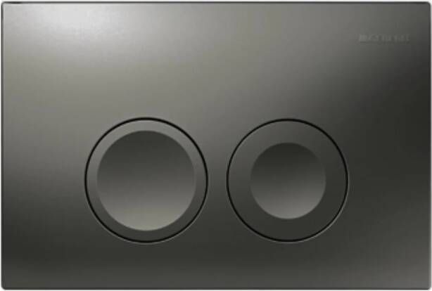 Saniclass Bedieningsplaat dualflush frontbediening voor Geberit UP100 inbouwreservoir 24.6x16.4cm mat antraciet 33768-101272