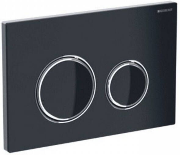 Geberit Sigma 21 bedieningspaneel glas zwart chroom glas zwart voor Sigma reservoirs 8cm (UP720) en 12cm (UP320) - Foto 2