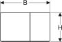 Geberit Drukplaat Sigma 70 Frontbediening 2-toets Glas Lava - Thumbnail 2