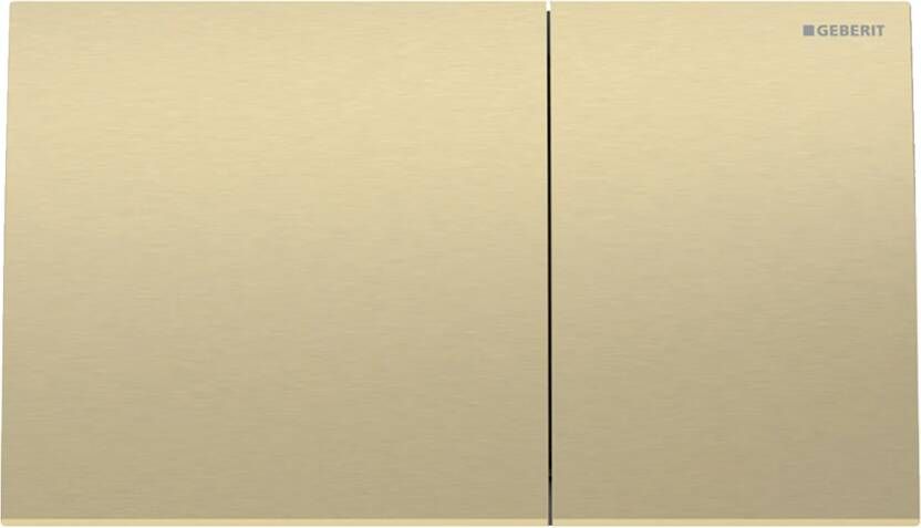 Geberit Sigma70 bedieningsplaat 2 toets messing geborsteld 115.622.qf.1