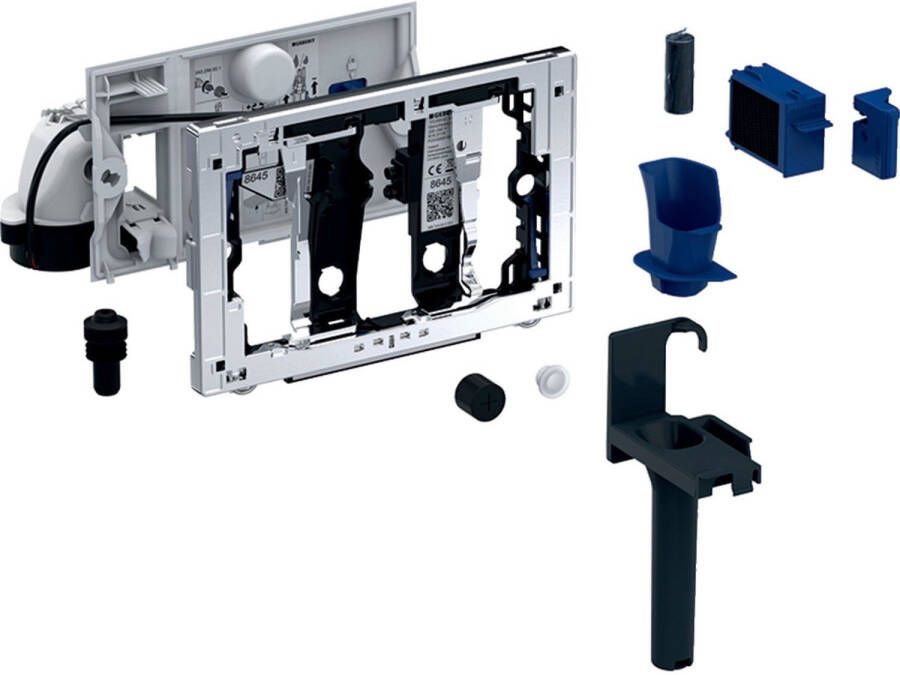 Geberit Module Geurzuivering Duofresh Met Toiletstickhouder Oriëntatielicht Automatische Activering UP320 Sigma 12 Achterplaat Antracietgrijs Of