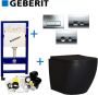 Geberit UP100 Mat Zwarte Toiletset set65 Mudo Randloos - Thumbnail 2