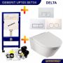 Boss & Wessing Geberit UP100 Toiletset Compleet | Inbouwreservoir | BWS Metro | Set42 met drukplaat - Thumbnail 2