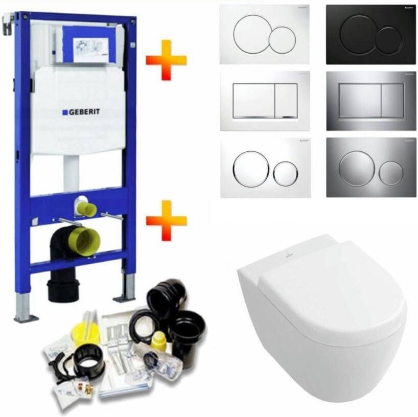 Geberit Up320 Toiletset 11 V&B Subway 2.0 Compact Met Sigma Drukplaat