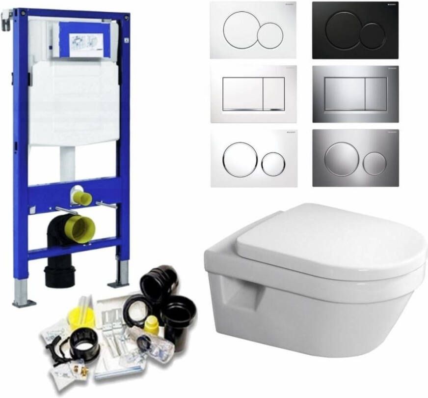 Geberit Up320 Toiletset 20 Villeroy & Boch Omnia Architectura Directflush Met Bril En Drukplaat