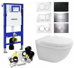 Geberit Up320 Toiletset 25 Duravit Starck 3.0 Met Bril En Drukplaat