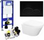 Geberit UP320 Toiletset Compleet | Inbouwreservoir | Wandcloset Wiesbaden Vesta Randloos 52cm | Set24 met Drukplaat - Thumbnail 2