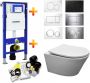 Geberit UP320 Toiletset set37 Wiesbaden Vesta Rimless Mat wit met Sigma drukplaat - Thumbnail 2