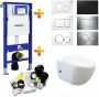 Geberit UP320 Toiletset set43 Creavit Free Met Bidet Randloos Met Sigma Drukplaat - Thumbnail 2
