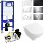 Geberit UP320 Toiletset set47 Villeroy & Boch O.Novo Compact Met Sigma drukplaat - Thumbnail 2