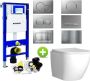 Geberit UP320 Toiletset Compleet | Inbouwreservoir | Mudo Randloos | Drukplaat - Thumbnail 2