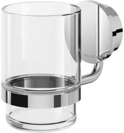 Geesa Opal Glashouder Met Glas 9 9x11 1x9 5 cm Chroom