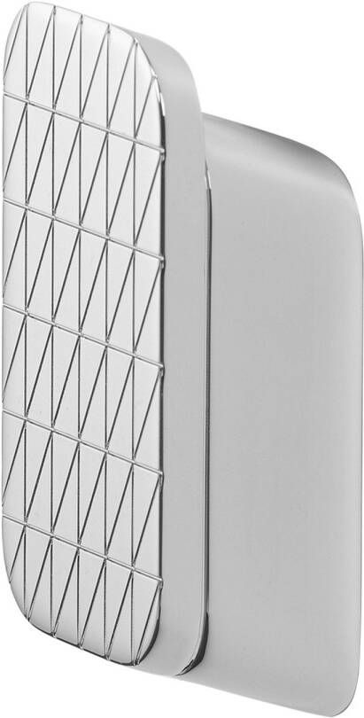 Geesa Shift handdoekhaak medium met driehoekpatroon 3 x 2 3 x 7 1 cm chroom