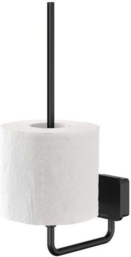 Geesa Reserve Toiletrolhouder Topaz Minimalistisch Mat Zwart