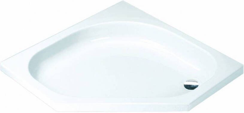 Get Wet by Sealskin Douchebak Get Wet Optimo Inbouw Vijfhoek 100x100 cm Wit Douchebak