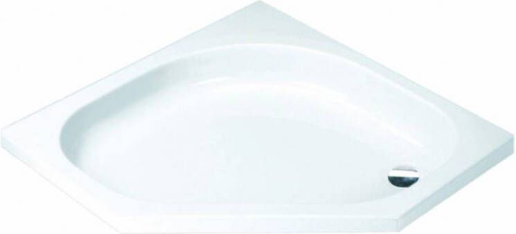 Get Wet by Sealskin Douchebak Get Wet Optimo Vijfhoek Inbouw 90x90 cm Wit Douchebak